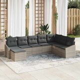  Sjedeća garnitura za vrt 8 kom. Svijetlo siva poliratan Svjetlosiva 288,5 x 123,5 x 85 cm | shoptok.hr