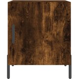  Noćni ormarić dimljeni hrast 40 x 40 x 50 cm konstruirano drvo | shoptok.hr