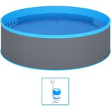 vidaXL nadzemni bazen s visećim skimmerom i crpkom 350 x 90 cm sivi cijene