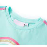  Dječja majica kratkih rukava svijetla boja mente 92 | shoptok.hr