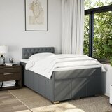  Krevet box spring s madracem tamnosivi 120 x 190 cm tkanina | shoptok.hr