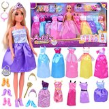Anlily MODEL lutka + veliki set od 11 princezinih haljina i dodataka ZA5695 Cijene