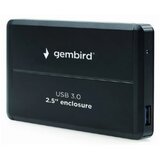 Gembird hdd/ssd external enclosure, 2.5", sataiii, USB3.0, aluminium, black cene