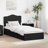  Postelja s shranjevanjem Črna 100 x 200 cm Konstruiran les, (5000106442) | Shoptok.si