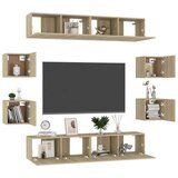  8-dijelni set TV ormarića boja hrasta sonome od iverice | shoptok.hr