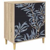  Komoda DOKKUM Plavi afti uzorak 66 x 36,5 x 75 cm Sonoma | shoptok.hr