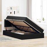  LED krevet za pohranu s madracem Crna 120 x 200 cm Baršun | shoptok.hr