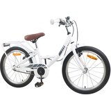 vidaXL Otroško Kolo 18 Palcev za 5-7 let Bela - - Bela - 12.5 - 123 x 51 x 78 cm - 2025--v1 | Shoptok.si