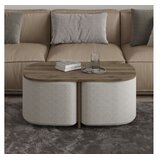 Hanah home set stolića za kafu, 2 dijela, krem Slike