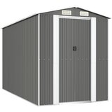  Vrtno spremište svjetlosivo 192x357x223 cm pocinčani čelik | shoptok.hr