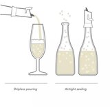 VACUVIN champagne saver&server crni 18804606 | ePonuda.com