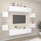  8-dijelni set TV ormarića bijeliod konstruiranog drva | shoptok.hr