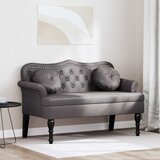  Chesterfield klupa Siva 120.5 x 65 x 75 cm Lažna koža | shoptok.hr