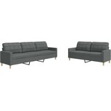  2-dijelni set sofa tamnosivi od tkanine | shoptok.hr