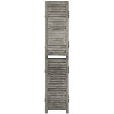 Furnova Paravan 3-delni siv 106,5x166 cm trden les, (21930044) | Shoptok.si