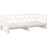  Dnevni ležaj na izvlačenje 2 x (80 x 200) cm bijeli od borovine | shoptok.hr