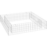 vidaXL Gabionska povišena gredica od pocinčanog čelika 100x100x20 cm | shoptok.hr