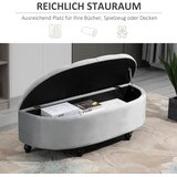  Tapecirana klupa za odlaganje s baršunastim izgledom drvene noge siva 120x46x42 cm | shoptok.hr