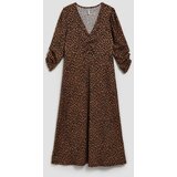 Marisse Brown Leopard Print Midi Dress | Eponuda.ba