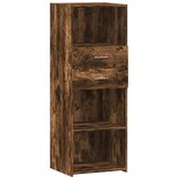 Maison Chic Visoka omara - Komoda - Predalnik dimljeni hrast 45x42,5x124 cm inženirski les, (21720112) Cene