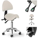 Physa Kozmetični stol Saddle z nastavljivim vrtljivim naslonjalom BERLIN - bež, (21388653) | Shoptok.si