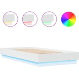  The Living Store Posteljni okvir z LED lučkami bel 75x190 cm - Posteljni Okvir, (21497790) | Shoptok.si