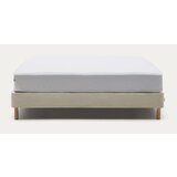 Kave Home Bež oblazinjena zakonska postelja 150x190 cm Ofelia – | Shoptok.si