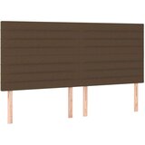  Posteljni okvir z vzglavjem temno rjav 200x200 cm blago, (20906970) | Shoptok.si
