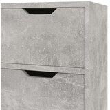 vidaXL Komoda betonsko siva 90x30x72 cm iverna plošča | Shoptok.si