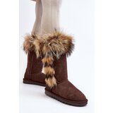 Boto Women's Snow Boots With Fur Leather Suede Brown Balvin | ePonuda.com