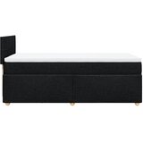  Krevet s oprugama i madracem crni 90x200 cm od tkanine | shoptok.hr