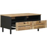  Kava Stol Smeđa i crna 80 x 54 x 40 cm Čvrsto drvo manga | shoptok.hr