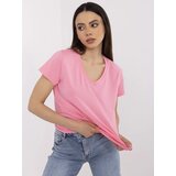 BASIC Feel Good T-shirt-CLM-TS-1639.12-pink | Shoptok.si
