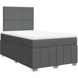  Krevet s oprugama i madracem tamnosivi 120 x 200 cm od tkanine | shoptok.hr