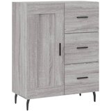 Maison Chic Komoda - Predalnik siva sonoma 69,5x34x90 cm inženirski les, (21717316) | Shoptok.si