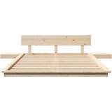  Krevetna konstrukcija Smeđa 135 x 190 cm boja drva | shoptok.hr