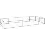 vidaXL Kavez za pse srebrni 10 m² čelični | shoptok.hr