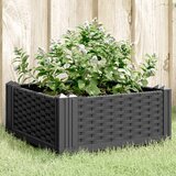  Vrtna sadilica s klinovima crna 42,5 x 42,5 x 28,5 cm PP | shoptok.hr