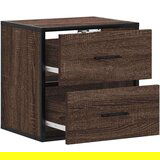  Zidni noćni ormarići 2 kom smeđi hrast 40x31x39 5 cm | shoptok.hr