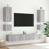 vidaXL Zidni TV ormarić s LED svjetlima boja hrasta 40 5 x 35 x 40 cm | shoptok.hr