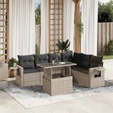  7-dijelni set vrtnih sofa svjetlosivi od poliratana | shoptok.hr