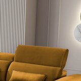 ELTAP Rumena žametna raztegljiva/s prostorom za shranjevanje kotna sedežna garnitura (levi kot/z ležalnikom) Foble – | Shoptok.si