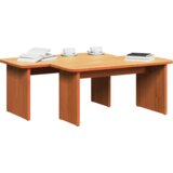  Klubska miza Voščeno rjava 100 x 69 x 35.5 cm Trdna borovina, (5000073386) | Shoptok.si