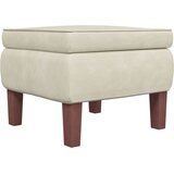 Furnova Stolček z lesenimi nogami krem žamet, (21954400) | Shoptok.si