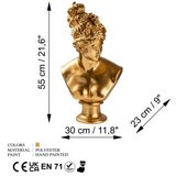 WALLXPERT decorative object figura zlatna boja yak 037 | ePonuda.com