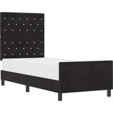  Krevetna konstrukcija Crna 80x200 cm Baršun | shoptok.hr