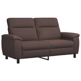  Set sofe 2 pcs Tamno smeđa Tkanina - Tamno smeđa 2-sjedalna (140 cm) + 3-sjedalna | shoptok.hr