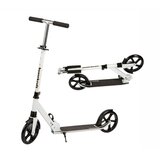 Romobil za djecu i tinejdžere, sklopivi, s podesivom visinom upravljača 95–105 cm, kotači 200 mm, bijelo crni | shoptok.hr