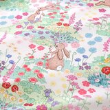 Belle & Boo Enojna bombažna otroška posteljnina 135x200 cm Meadow Bunnies – | Shoptok.si