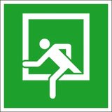 Signal rute za izbjegavanje aluminij Izlaz u nuždi SafetyMarking 15.A2035 (Š x V) 200 mm x 200 mm 1 St. | Eponuda.ba